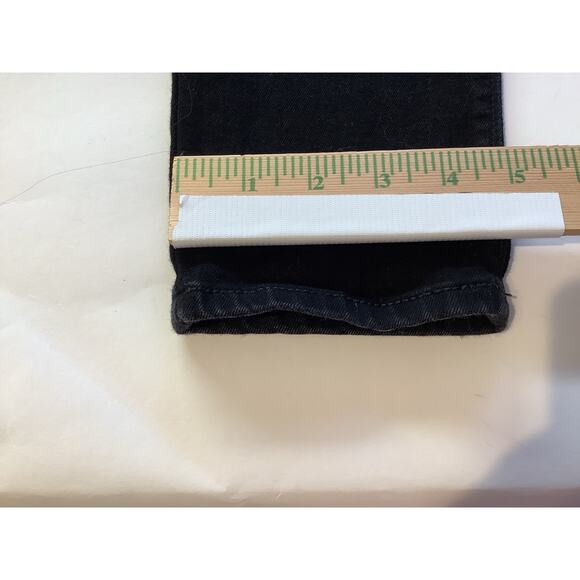 Old Navy Women's Size 8 Tall Mid Rise Rockstar Super Skinny Black Jeans - 663 - Picture 8 of 9